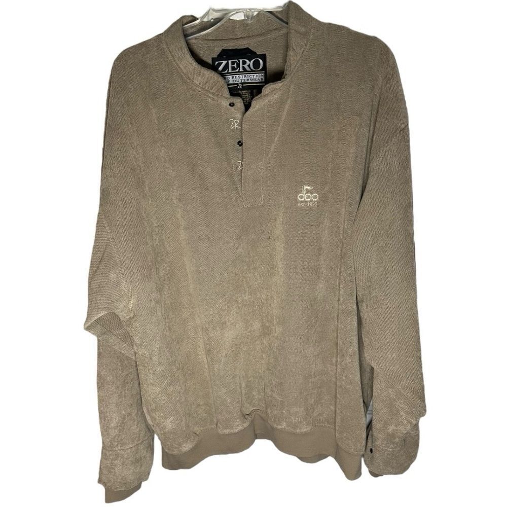 Zero restrictions men’s microsuede size XL. Golf Outerwear long sleeve pullover